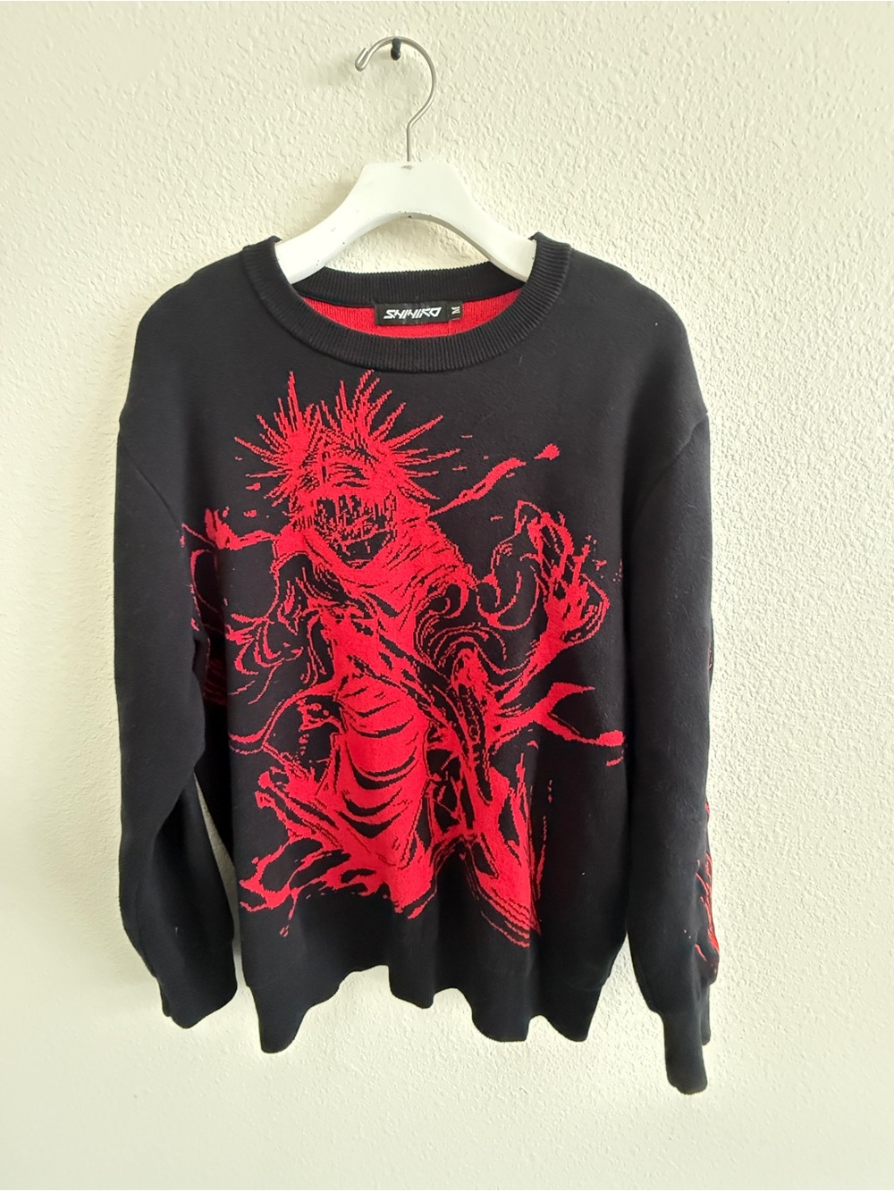 Shihiko Choso JJK anime blood graphic knit sweater size M Men’s